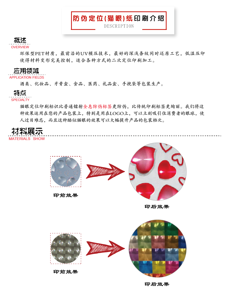 防偽(貓眼)定位印刷 防偽(貓眼)定位印刷